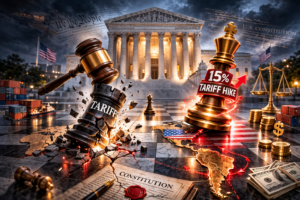 Gemini said Constitutional Checkmate: US Supreme Court Strikes Down Global Tariffs as Trump Fires Back with Emergency 15% Levies